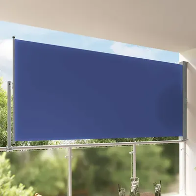 vidaXL Copertină laterală retractabilă de terasă, albastru, 160x300 cm