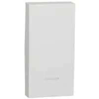 Clapeta pentru intrerupator indicator luminos 1 modul NU910018N, alb