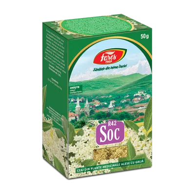 Ceai de soc, 50g, Fares