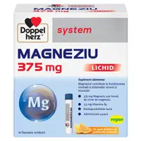 Magneziu lichid 375 mg, Doppelherz System | 10 flacoane