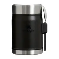 Termos negru mat pentru mâncare din oțel inoxidabil 400 ml Legendary Food Jar + Spork Black 2.0 – Stanley