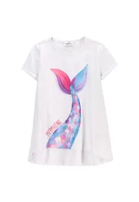 Tricou fete WC5143203IGK - Bumbac/Elastan - Alb - Alb