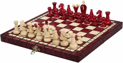 Şah Sunrise - King's Chess Small, rosu