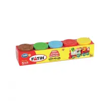 Plastilina usoara modeling dough 5x50g, Fatih