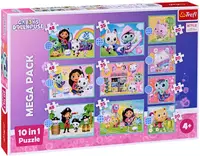 Trefl Puzzle 10 în 1 - În lumea lui Gabby