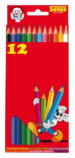 Creioane colorate Sense – 12 bucati