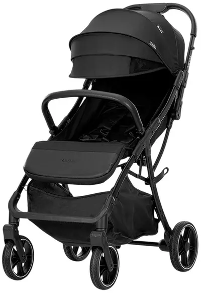 Cărucior de vară pentru bebeluși Lorelli Premium - Minori, cu pliere automată, Black