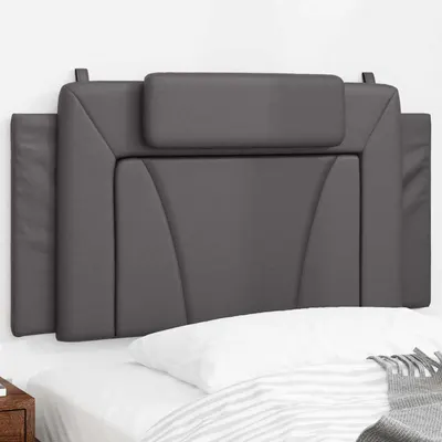 vidaXL Pernă pentru tăblie, Viana, gri, 100 cm, piele artificială