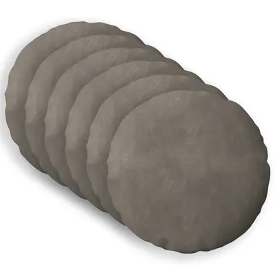 vidaXL Husă pentru pernă 6 pcs HEERLEN Gri deschis Ø 60 cm Catifea
