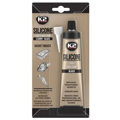 K2 Mastic Silicon Negru 350C 85G B210