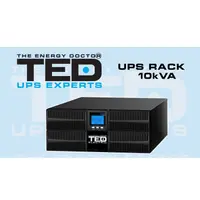 UPS Online Dubla Conversie 230V TED Electric 10kVA / 10kW Rackabil 4U, Management, TED006233, nu include acumulatori