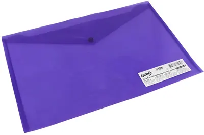 Mapă transparentă cu capsă Spree - 36.5 x 24 cm, mov
