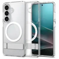 Husa MagSafe pentru Samsung Galaxy S26 Plus S947, Spigen, Ultra Hybrid S, Transparenta Alba ACS11050