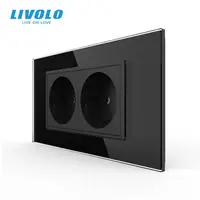 Priza Schuko dubla, standard italian/modular 4M Negru