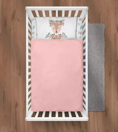 Lenjerie pat 2 piese Klups Nature and Love Rose N001-C4