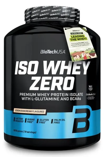 Iso Whey Zero, fursecuri cu cremă, 1816 g, Biotech USA