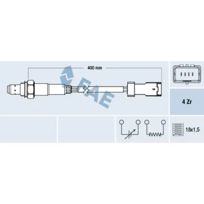 Sonda lambda FAE 77590