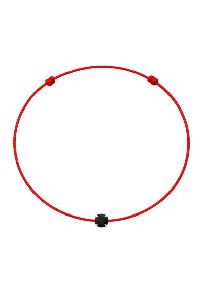 Bratara martisor decorata cu cristal Preciosa - Negru