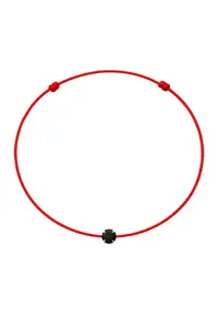 Bratara martisor decorata cu cristal Preciosa - Negru