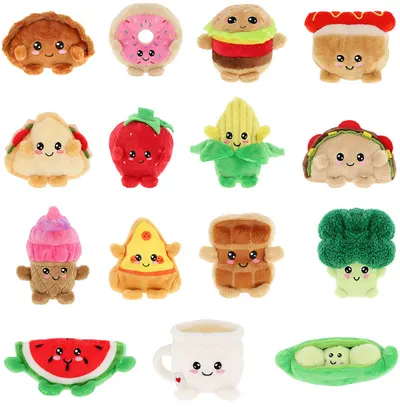 Jucărie de pluș Keel Toys - Bobballs, mâncare, 8 cm, sortiment