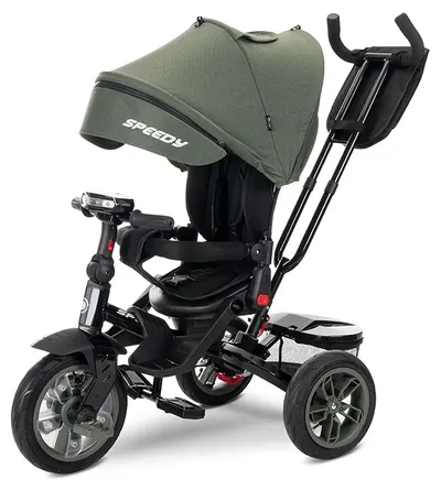 Tricicletă cu roți pneumatice (cu aer) Lorelli - Speedy, Green