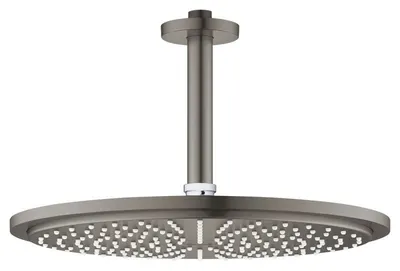 Dus fix Grohe Rainshower Cosmopolitan 310 26067AL0, 1/2 inch, montare pe tavan, 310 mm, 1 pulverizare, anti-calcar, mat, Hard Graphite