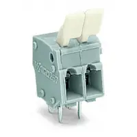 PCB terminal block; finger-operated levers; 2.5 mm²; Pin spacing 5/5.08 mm; 5-pole; CAGE CLAMP®; commoning option; 2,50 mm²; gray
