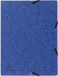 Mapa din carton Exacompta - cu elastic, albastra