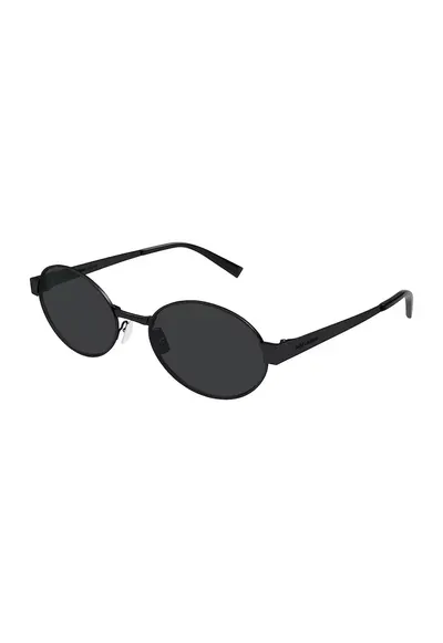 Ochelari de soare rotunzi cu rama metalica - 654963 - Negru
