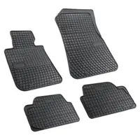 Set covorase auto din cauciuc Bmw Seria 1 E81 E87 E82 E88 F20, X1 E84 2004-2019, presuri FROGUM, negre, 4 buc.