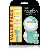 Wilkinson Sword Intuition 2in1 Soap & Shave Sensitive aparat de ras + capete de schimb