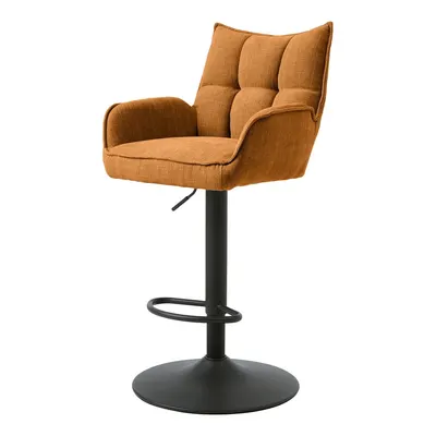 Scaune de bar portocalii cu înălțime ajustabilă 2 buc. Marilla – Unique Furniture