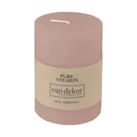 Lumânare Eco candles by Ego dekor Friendly, durată ardere 37 h, roz pudrat