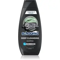 Schwarzkopf Schauma MEN șampon cu ingrediente active de cărbune pe fata , corp si par