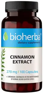 Cinnamon Extract, 270 mg, 100 capsule, Bioherba