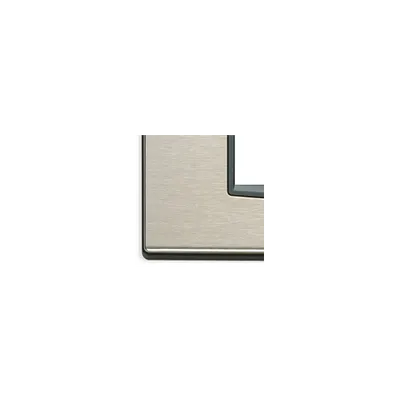 Placa ornament 2 module centrale Vimar(Eikon) Inox brushed steel
