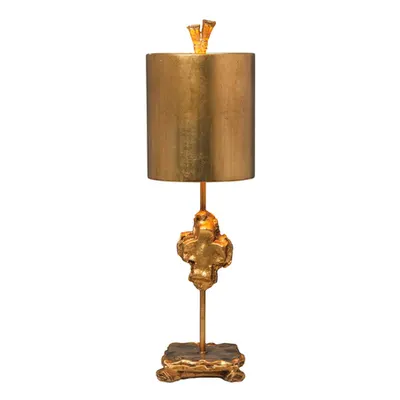 Veioza Cross 1 Light Table Lamp – Gold Leaf
