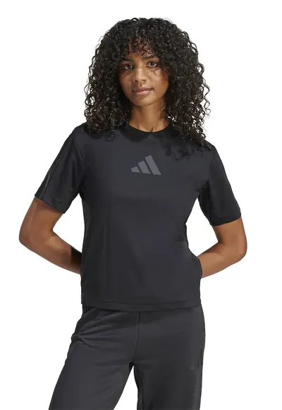 Tricou de bumbac cu imprimeu logo Z.N.E. - Negru