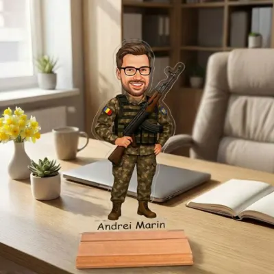 Caricatura pentru Armata- Statueta Personalizata tip Trofeu