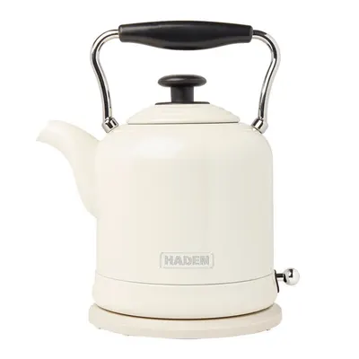 Ceainic electric crem din oțel inoxidabil 1,5 l Highclere – Haden