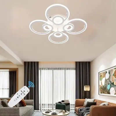 Lustra Led Juno 96w cu 8 Brate 3 Culori+ir