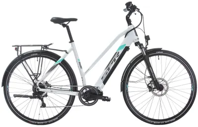 Bicicletă electrică pentru femei SPRINT - Faster Lady, 28", 530 mm, alb