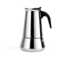 Espressor moka argintiu din oțel inoxidabil 400 ml Trevi – Leopold Vienna