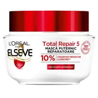 Masca de Par L'Oreal Paris Elseve Total Repair 5, pentru Par Deteriorat, 300 ml