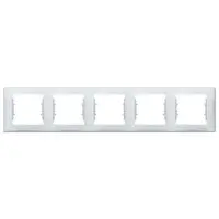 Rama ornament 5 posturi Schneider Sedna SDN5800933, gri