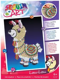 Set creativ KSG Crafts - Arta cu paiete, Lama