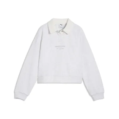 PUMA Class Relaxed Cropped Fleece Sweatshirt Fete PUMA