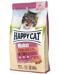 HAPPY CAT Minkas Sterilised somon hrană uscată pisici 10 kg