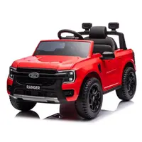 Masinuta electrica copii Ford Ranger Red cu licenta,scaun din piele ecologica,telecomanda 2.4G,acumulator 12V4.5Ah,doua motoarex35w,lumini led,oglinzi retrovizoare,usi cu deschidere,portbagaj