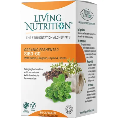 Fermented SIBO-GO 700mg cu Oregano, Usturoi si Cimbru 60cps